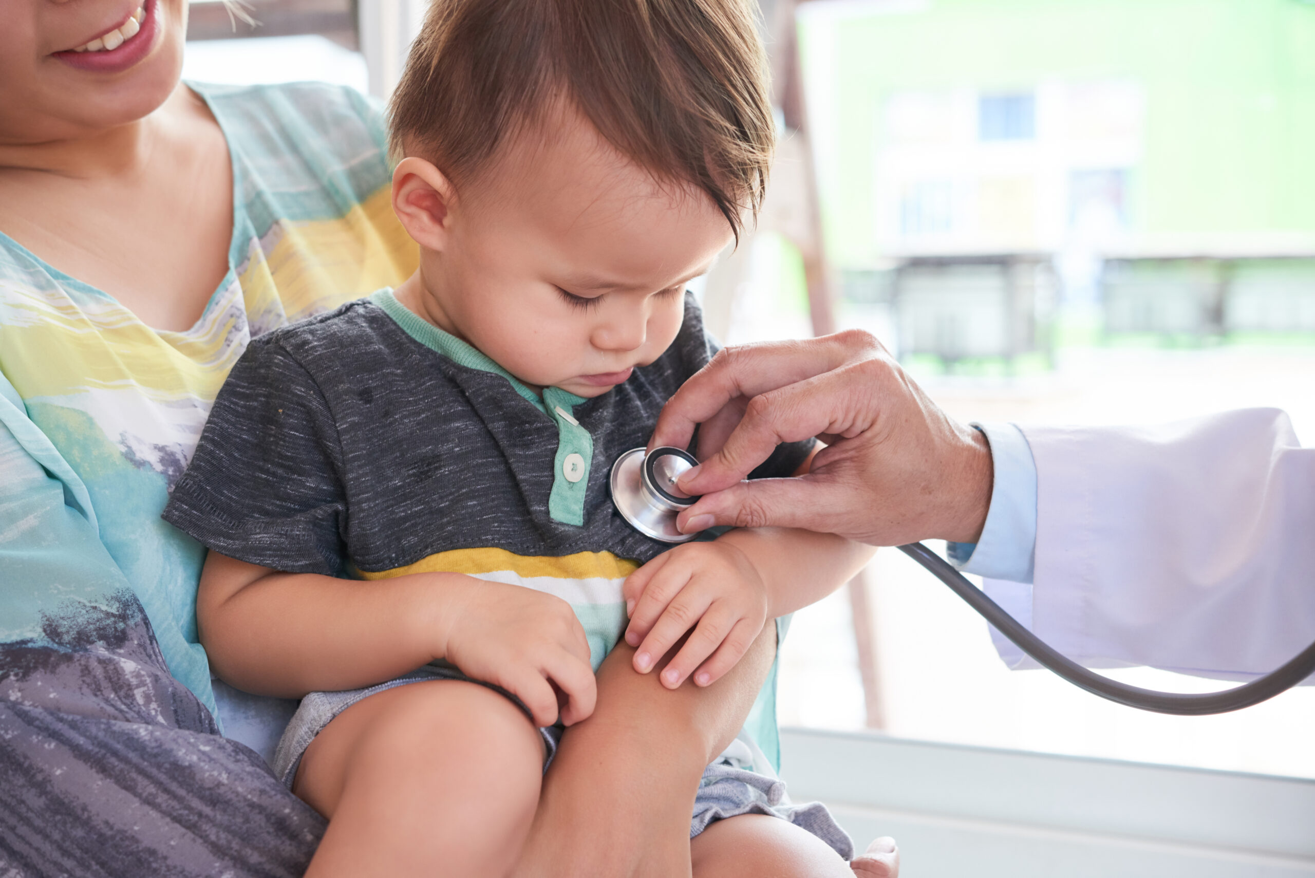 Child at doctor's office